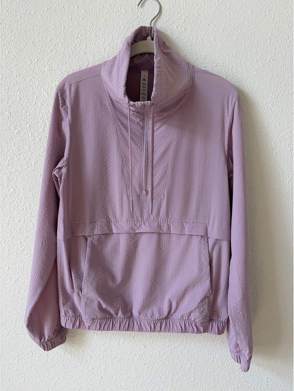 Lululemon Pack Light Pullover Packable Jacket Dusty Rose Size 2 Sporty
